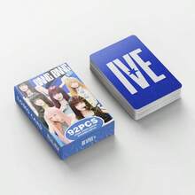 92张IVE新专辑《REVIVE+》常规版第二张专辑先行单曲《BANG BANG》小卡，包含成员REI、Lien、Wonyoung、Yujin，以及贴纸和LOMO卡，适用于剪贴簿、手机壳、笔记本等，将IVE的风格融入你的日常生活，定制粉丝周边。 - 彩色 - 查看 7