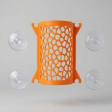 Betta Fish Tunnel Hideout With Suction Cups, Floating Mesh Resting Cave For Aquarium Glass, Stress-Reducing Shelter - B - View 17