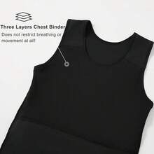 Vendaje para el pecho para FTM, estilo de tanque largo para un apoyo cómodo - Blanco - Ver 2