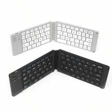 Teclado Plegable Bluetooth Español Ultra Delgado Portátil, Mini Teclado Inalámbrico 66 Teclas de Bolsillo Recargable, Tri-Modo para PC, Tablet, Windows, iOS y Android - Ver 9