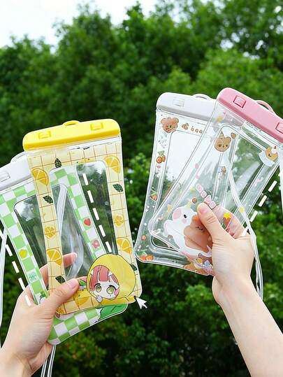 防水手机壳，PVC透明夜光防水手机袋，休闲防水手机包，适合游泳、漂流、度假、海滩、运动、学习、秋冬季室内游泳，旅行必备，假日运动包，运动健身，大容量旅行包，男女通用，度假，游泳，海滩