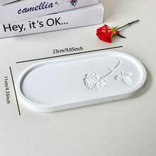 Elegancki zestaw tac na biżuterię w stylu retro z francuskim wytłoczonym motywem kwiatowym – białe, estetyczne pudełko organizera, rekwizyty do fotografii biżuterii, odpowiednie do przechowywania i eksponowania pierścionków, naszyjników, bransoletek i zegarków - Wielokolorowe - Zobacz 15