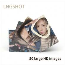 50pcs Kpop LNGSHOTX "Shot Callers" "Moonwalker" New Series Includes Personal Photos Of All Members Of OHYUL,RYUL,WOOJIN,LOUIS Small Card Limited Edition Collectibles, High Definition Double Sided Photos, Kpop Celebrity Periphery, Fans Must Have, Korean Pop Music Merchandise - Multicolor - View 6