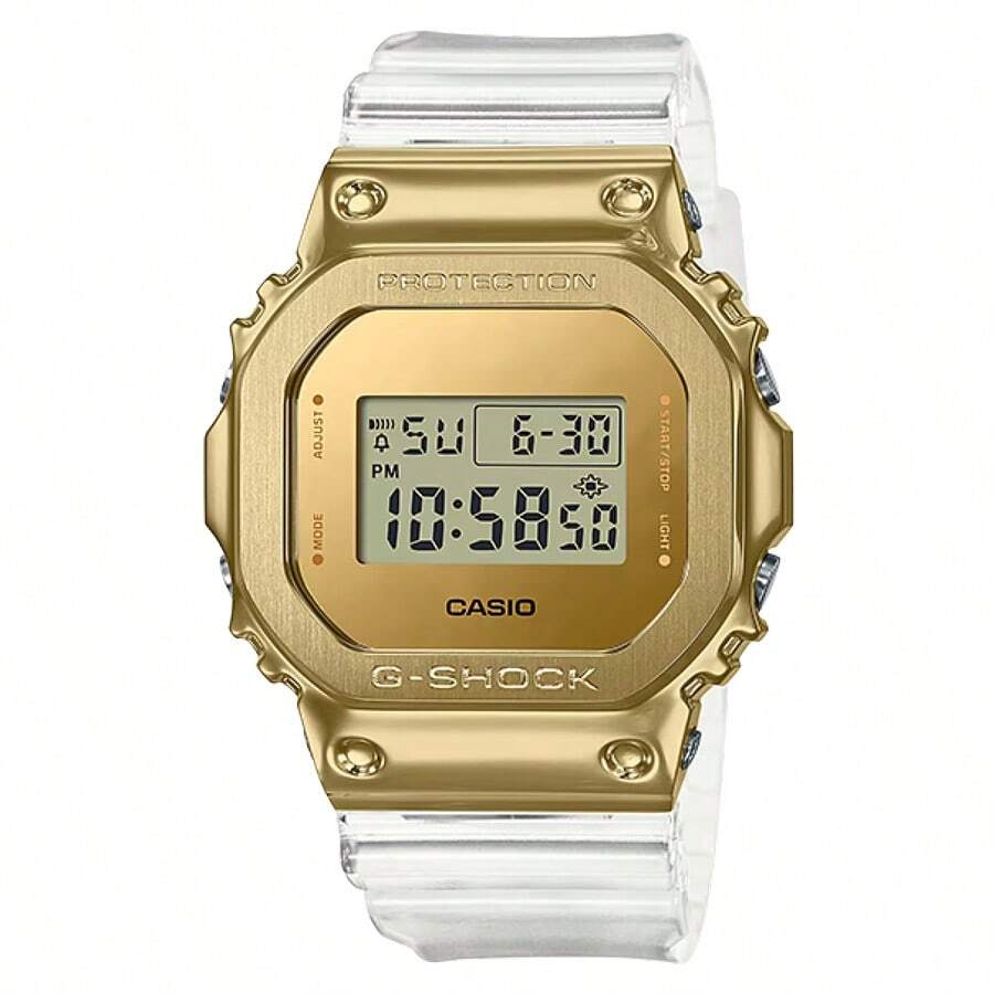 Casio Men's G-Shock Quartz Watch, Gold Waterproof Watch, GM-5600SG-9PR - Gold - View 1