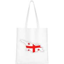 1 Personalized Canvas Bag With Initial Monogram, A Reusable And Practical Gift For Women. - White - View 1