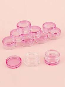 10/20个5克化妆品小样瓶，眼影美甲闪粉瓶，便携塑料瓶，面霜盒，面霜瓶，样品瓶，免费小瓶，圆形空化妆品小样瓶 - 彩色 - 查看 8