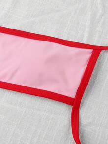 Bộ bikini nữ kiểu Âu và Mỹ gợi cảm năm 2026, đồ bơi dễ thương, đồ bơi 2 mảnh cho kỳ nghỉ biển của nữ - Hồng - Xem 5