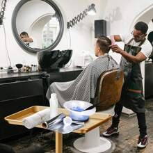 Bandeja de salón dorada con ruedas, bandeja de estilista de aleación de aluminio de altura ajustable para uso doméstico de SPA de belleza - Dorado - Ver 2