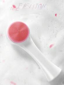 硅胶深层清洁刷，手动洗脸刷，触感柔软，温和去除油脂和黑头，按摩清洁不刺激皮肤。 - 彩色 - 查看 1