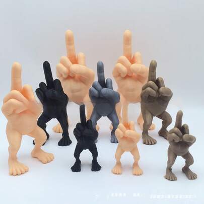 Creative Hand Gesture Model Decor, Minimalist Personalized Design, Exquisite Craftsmanship And Delicate Texture, Made Of And Materials, Sturdy And Durable. Suitable For Desktop Decoration, Home Display, Store Exhibition And Fun Gifting, Unique Style And Atmosphere. Versatile For Multiple Scenarios, Cross-Border Popular Creative Decor, No Sensitive Elements, Suitable For Daily Display And Holiday Gifting.