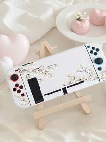 1 chiếc ốp bảo vệ màn hình Switch họa tiết hoa mộc lan trắng, tương thích với Switch OLED và máy chơi game Switch, được làm từ chất liệu TPU mềm, không cần tháo lắp, chống rơi và chống bụi, nhiều màu sắc để lựa chọn, món quà lý tưởng cho game thủ Switch, ốp bảo vệ Switch thanh lịch và tươi mới. - Xem 13