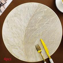 法式浪漫圆形PVC餐垫，创意印花奢华保温餐桌垫，防水餐垫 - 餐墊 - 查看 16