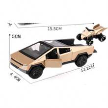 1pc 2026 New Alloy Car Model Toy, Realistic Off-Road Vehicle, Pickup Truck, Tesla CYBERTRUCK, Collectible Gift, Holiday Gift, Gift For Friends - Multicolor - View 10