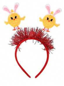 1pc Rabbit & Chick Egg Party Cute ABS Plastic Easter Headband - Multicolor - View 13