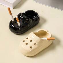 造型别致的镂空鞋型烟灰缸，可爱便携的桌面无烟烟灰缸，适合室内外家居、庭院、办公室等场所，酷炫的雪茄烟灰缸，男女皆宜的手工礼品 - 彩色 - 查看 6