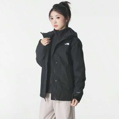 The North Face 女士三合一冲锋衣，户外运动休闲连帽风衣 8CK3JK3
