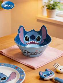 1pc Disney Officially Licensed Cute Stitch Cutlery Bowls Melamine Plastic Material Unbreakable Melamine Soup Bowl Melamine Tableware Fall-Proof And Anti-Scald Home Kitchen Supplies Breakfast Cereal Soup Bowls Fruit Snacks Small Snack Bowl Collectibles Birthday Gift - Multicolor - View 14