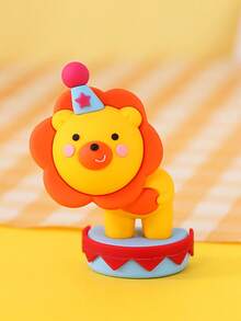 1个马戏团主题软橡胶人偶蛋糕装饰摆件，包括小丑、大象、狮子和帐篷，适合儿童生日派对装饰。非玩偶。仅供装饰。请远离儿童。 - 彩色 - 查看 13