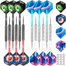 12pcs/Set 20g Steel Tip Darts Set, Professional Metal Darts With Storage Box - Multicolor - View 8