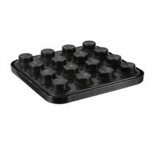 Black Plastic Billiard Carrying Tray - Store 16 Balls - Full Set Of Standard Size Billiard Balls - 2-1/4 Inch Sizegift - as pic - View 3