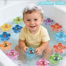 10 piezas Pelotas de agua interactivas para bebés, con diseños de animales lindos y números, multicolor, adecuadas como juguetes de baño y regalos para niños - Multicolor - Ver 6