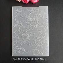 压花模具模板 - 蝴蝶、棋盘格、菱形、藤蔓、叶子、玫瑰图案，适用于剪贴簿、贺卡、DIY压花工具 - 2D - 查看 7