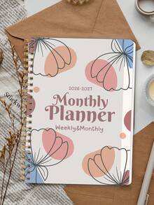 Trees 1本2026年月度计划笔记本，A5极简风格，带日历网格、笔记和待办事项清单，是居家、工作和学习的理想效率管理工具，也是办公桌必备配件。 - 彩色 - 查看 2