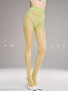 1 đôi quần legging nữ cổ điển đa năng - Màu xanh chanh - Xem 5