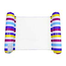 1pc Inflatable Pool Bed, Pool Floating Chair, Pool Party Seat Floating Bed, Suitable For Adults Summer Sunbathing, Beach, Swimming Pool Party - Multicolor - View 12