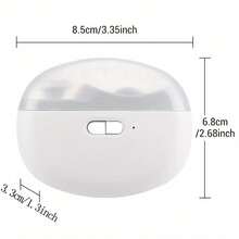 LUYAO 二合一电动指甲钳，带LED灯，自动磨甲器，成人迷你美甲工具，指甲护理 - 白色 - 查看 10