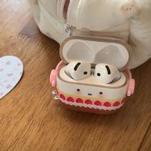 Cute Pink & Yellow Strawberry Cream Cake Expression Pro 2 Case, Compatible With Apple Pro, 3/4, Minimalist Design Compatible With Airpods 1/2, Lovely Case For Women - Multicolor - View 13