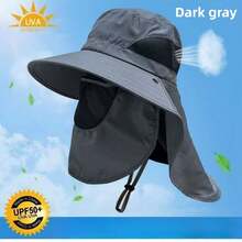 Outdoor Men's Summer Sun Protection Fishing Hat, Wide Brim UV Protection Suitable For Outdoor Activities, Hiking, Fishing - Multicolor - View 3
