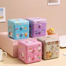1pc Cute & Creative Jewelry Box With Flip Cover And Drawer, Home Storage - Multicolor - View 2