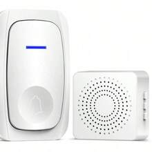 無線門鈴 1 個接收器 1 個按鈕 長距離防水家用門鈴 USB 門鈴 語音智慧家居無線遙控電子音樂門鈴 - 白色 - 查看 9