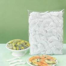 90-100pcs/190-200pcs Transparent Plastic Wrap Lids, PE Film Plastic Covers For Bowls And Leftovers, Keeps Food Fresh, Kitchen Supplies - Multicolor - View 4