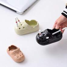 造型别致的镂空鞋型烟灰缸，可爱便携的桌面无烟烟灰缸，适合室内外家居、庭院、办公室等场所，酷炫的雪茄烟灰缸，男女皆宜的手工礼品 - 彩色 - 查看 10