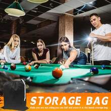 Billiard Table Cover Outdoor Waterproof Material Pool Table Cover With Windproof Buckle For 8FT Pool Table Blackgift - XL8FT100Lx56Wx8H In - View 2