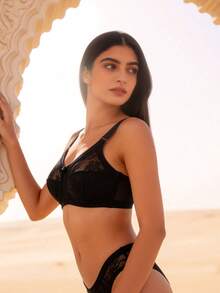 Bộ 2 áo ngực ren Temptuelle dành cho nữ, kiểu dáng gợi cảm, không gọng, thoáng khí, có đệm mỏng, nâng đỡ vòng một lớn. - Nhiều màu - Xem 6