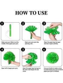 9个粉色纸花球，悬挂装饰，适用于婚礼、生日、新娘送礼会、单身派对、婴儿派对、圣诞节和其他场合。 - 粉色 - 查看 4