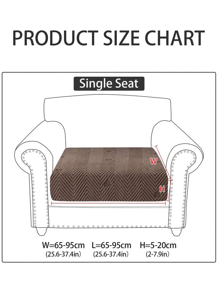 1pc Solid Color Sofa Slipcover, Versatile Modern Minimalist Design, Non-Slip Sofa Cover Fit For Living Room, Bedroom, Office - Fashionable Home Decor - Lanxin - Brown - View 15