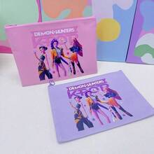 Hasbro KpopDemonHunters A5 文件袋/文具收纳包，可爱卡通防水文件袋/收纳包，送给学生和 Kpop 粉丝的完美礼物。 - 文具收納袋 - 查看 6