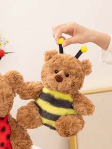 1pc Spring Bee Shaped Capybara Plush Doll, Capybara Plush Doll Loved By Girls And Boys, Holiday Gift - Multicolor - View 17