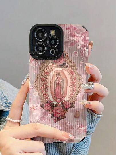 1 ชิ้น เคสโทรศัพท์หนังกันกระแทกลายดอกไม้เทพธิดาแฟชั่นใหม่และสง่างามสำหรับ IPhone17/17Air/17Pro/17ProMax/IPhone16/16Plus/16Pro/16ProMax/IPhone15/15Plus/15Pro/15ProMax/IPhone14/14Plus/14Pro/14ProMax/IPhone13/13Pro/13ProMax/IPhone12/12Pro/12ProMax/IPhone11/IPhone11Pro/11ProMax