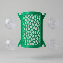 Betta Fish Tunnel Hideout With Suction Cups, Floating Mesh Resting Cave For Aquarium Glass, Stress-Reducing Shelter - B - View 15