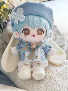 Bộ sưu tập quần áo búp bê 20cm, bộ áo nỉ dễ thương, bộ quần áo tai thỏ dễ thương, quần áo búp bê để chơi, đồ chơi dễ thương, quần áo cho thú nhồi bông, quà tặng tiệc tùng, quà sinh nhật (Không bao gồm búp bê) - Ngôi sao - Xem 10