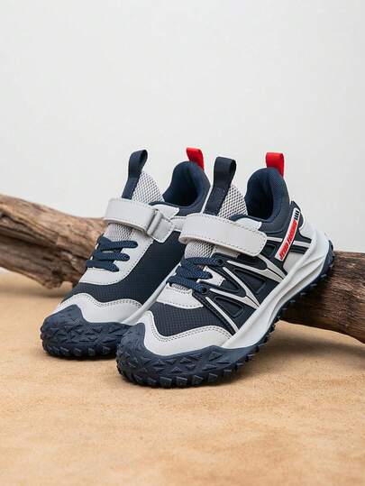 1 Paio di Scarpe per Bambini, Colorblock Traspiranti Confortevoli Versatili Leggere Scarpe Sportive da Esterno, scarpi sportivi Casual di Moda per Ragazzi e Ragazze
