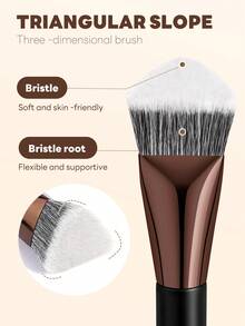 MAANGE 17/18件套专业软毛铝管化妆刷套装，包含17支化妆刷+1个收纳盒，包括粉底刷、眼影刷、眉刷、晕染刷、高光刷、遮瑕刷，适用于粉状、液状、膏状化妆品，适合日常使用和旅行携带，是送给朋友的化妆工具好礼。 - 彩色 - 查看 7