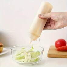 3pcs 4oz Squeeze Bottles With Plastic Cap And Measuring Tool, Rotating Dispenser Containers For Ketchup, Mustard, BBQ Sauce, Salad Dressing, Olive Oil, Suitable For Restaurants - 120ml - View 7