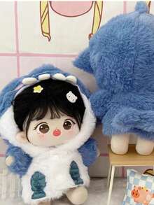 20cm Shark Jacket, Jacket Only, No Doll - Dusty Blue - View 6