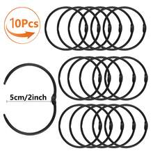 10Pcs/30Pcs/50Pcs Rust-Proof Curtain Rings, Shower Curtain Rings, Shower Curtain Hooks (Inner Diameter 5cm/2inch), Suitable For Most Curtains And Shower Curtain Tracks, Smooth Sliding, Metal Shower Curtain And Rod Use, Black, Gold, Silver - Multicolor - View 12